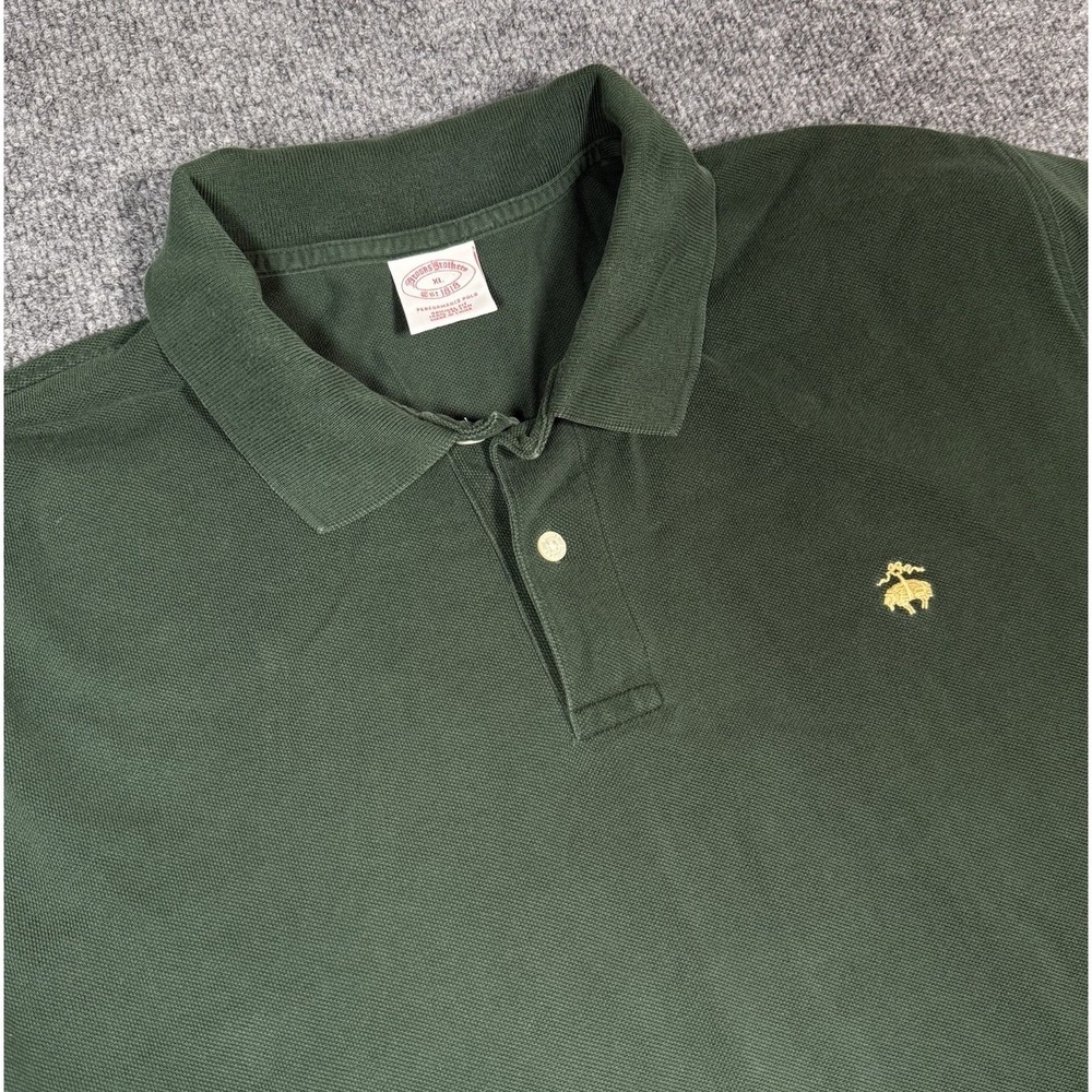 Brooks Brothers 1818 Performance Polo Original Fit Green 100% Cotton Size XL